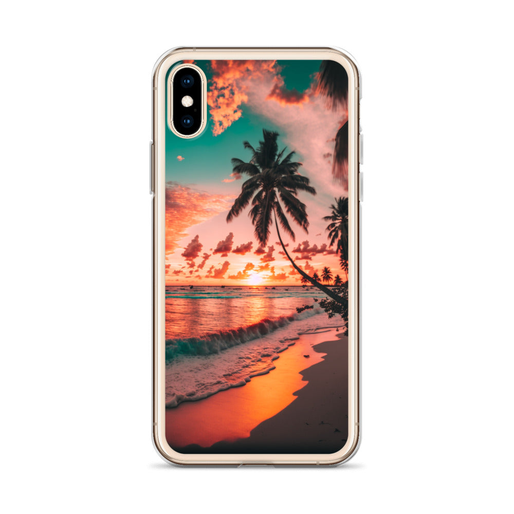 iPhone Case - Beach Life - Palm Tree at Sunset