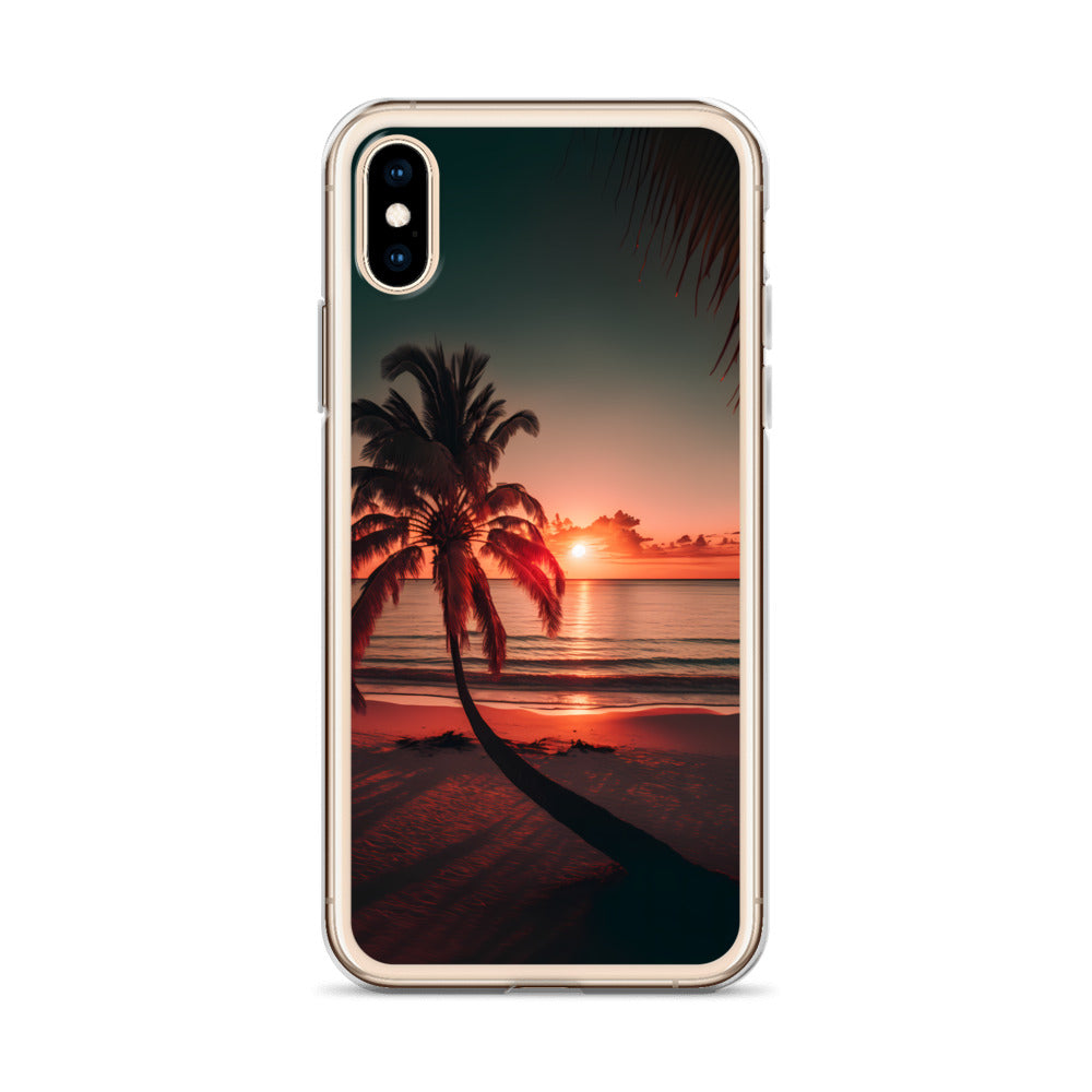 iPhone Case - Beach Life - Palm Tree at Sunset