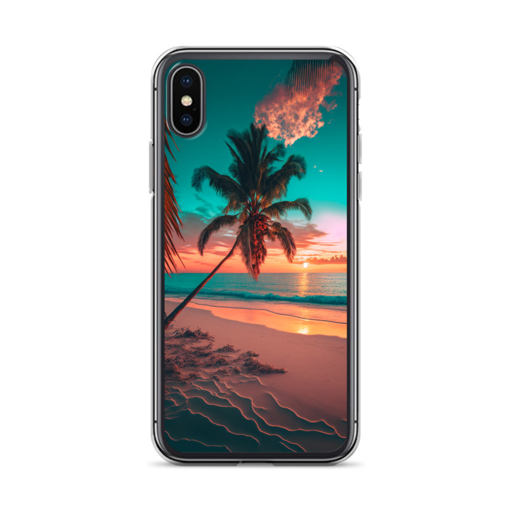 iPhone Case - Beach Life - Palm Tree at Sunset