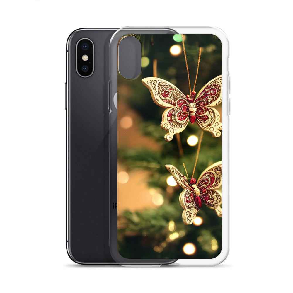 iPhone Case - Butterfly Christmas Ornaments