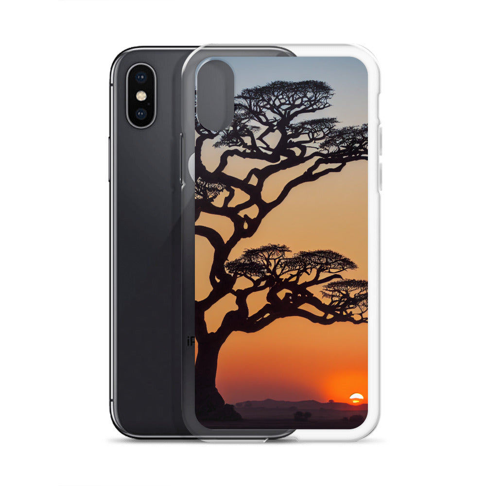 iPhone Case - African Vista - Acacia Tree at Sunset