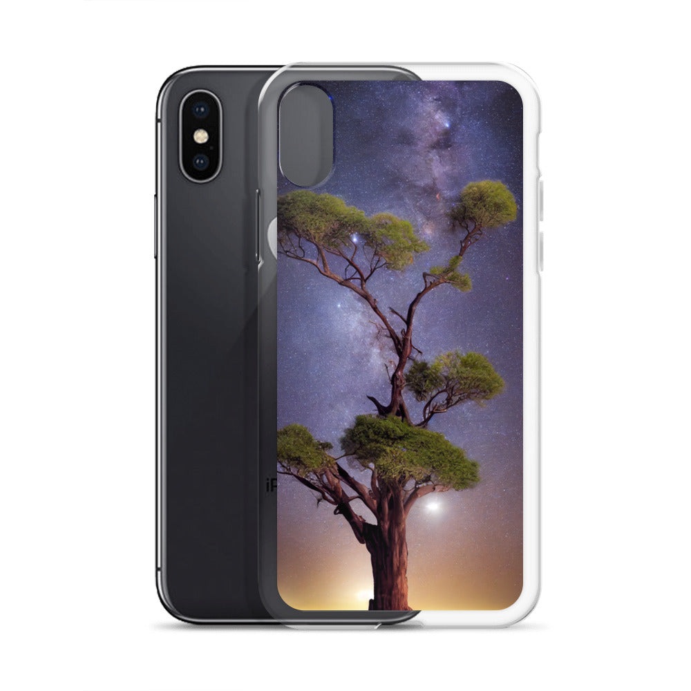 iPhone Case - African Vista - Acacia Tree Under the Milky Way