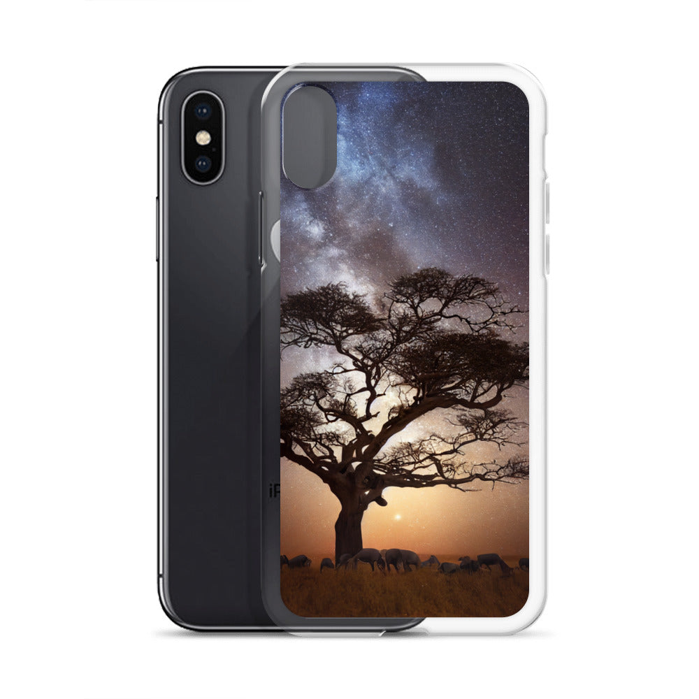 iPhone Case - African Vista - Acacia Under the Milky Way