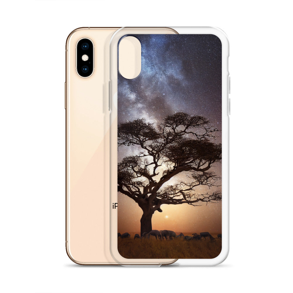 iPhone Case - African Vista - Acacia Under the Milky Way