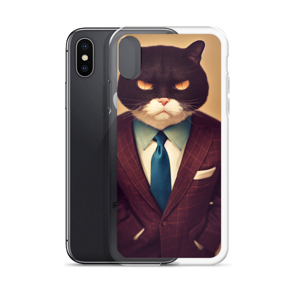 iPhone Case - Stern Business Cat Boss