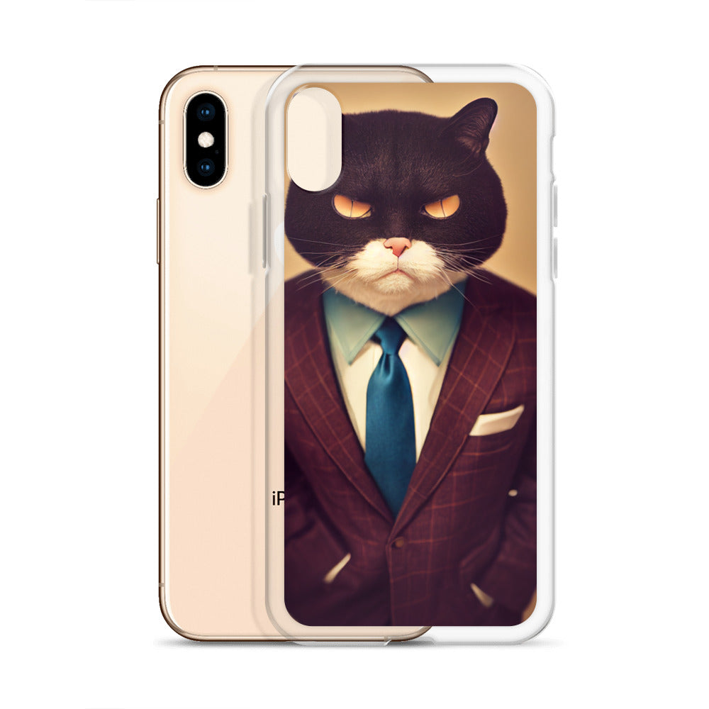 iPhone Case - Stern Business Cat Boss