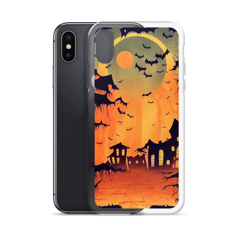 iPhone Case - Orange Halloween Moon