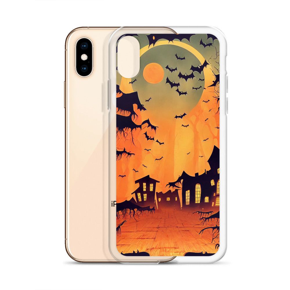 iPhone Case - Orange Halloween Moon