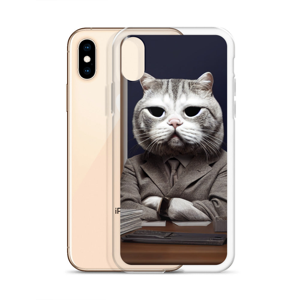 iPhone Case - Disappointed Business Cat Boss