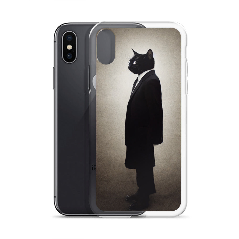 iPhone Case - Side Profile of Business Cat Boss