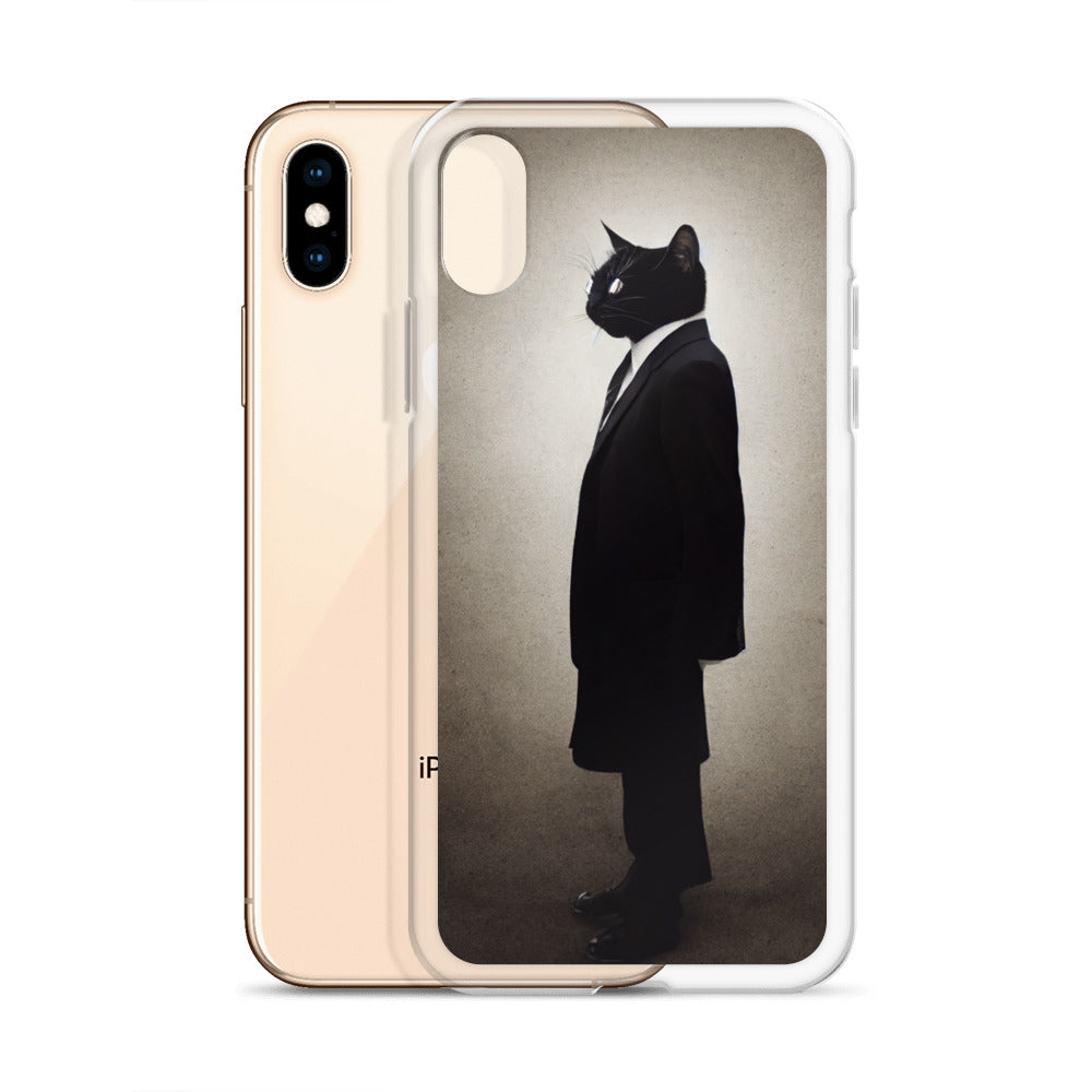 iPhone Case - Side Profile of Business Cat Boss