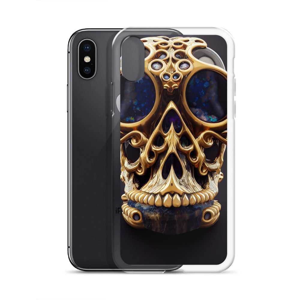 iPhone Case - Agate and Golden Skull