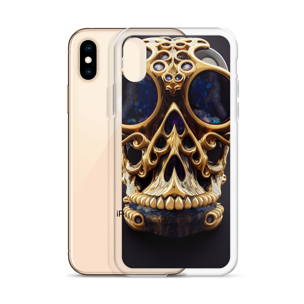 iPhone Case - Agate and Golden Skull