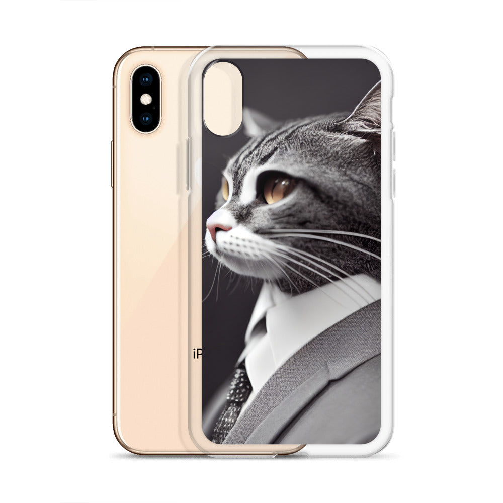 iPhone Case - Dapper Business Cat Boss