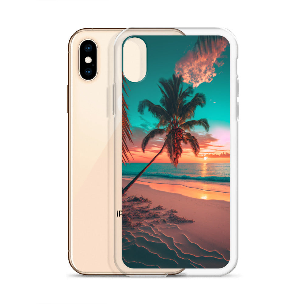 iPhone Case - Beach Life - Palm Tree at Sunset