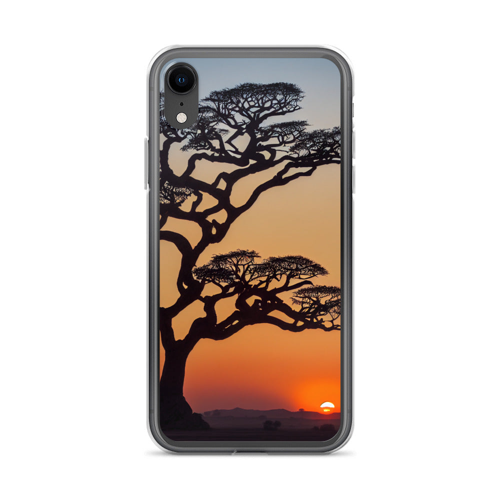 iPhone Case - African Vista - Acacia Tree at Sunset