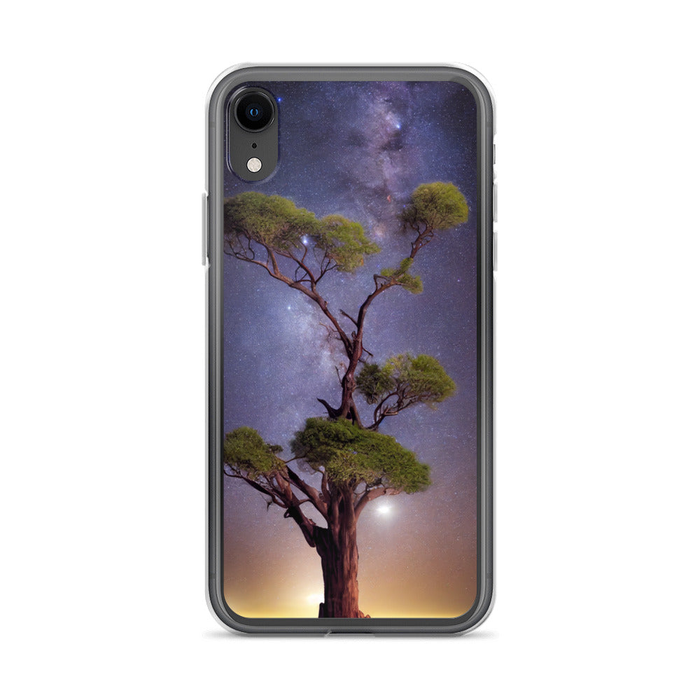 iPhone Case - African Vista - Acacia Tree Under the Milky Way