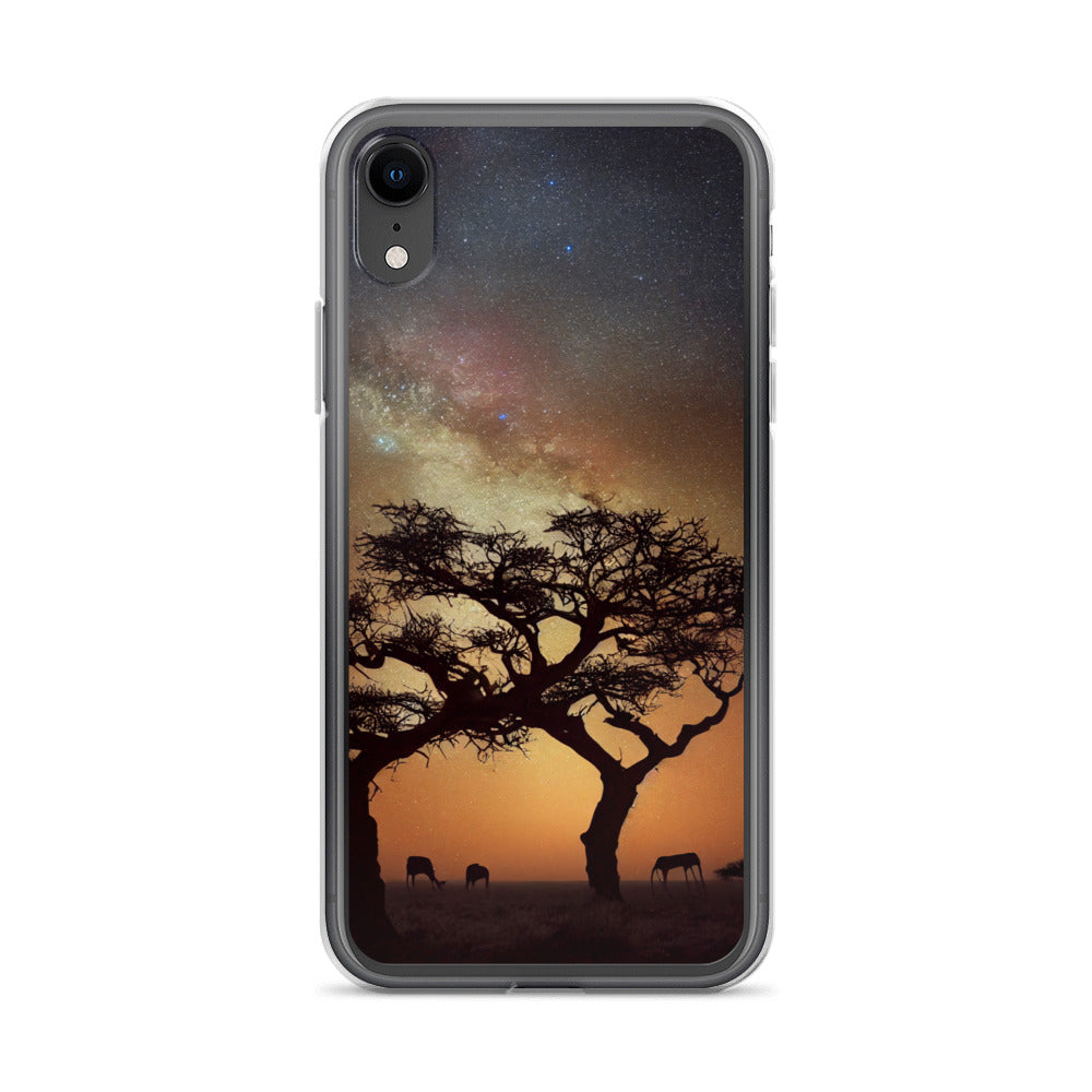 iPhone Case - African Vista - Acacia Under the Milky Way