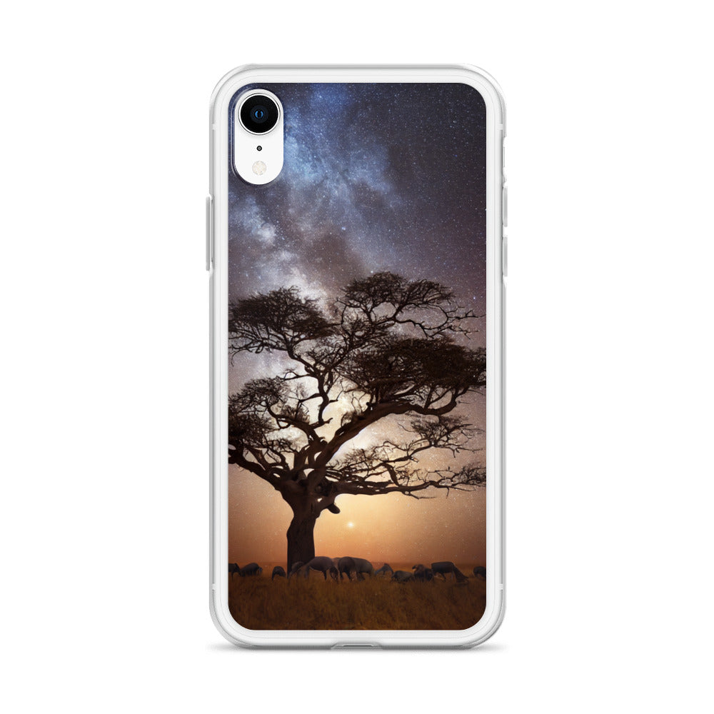 iPhone Case - African Vista - Acacia Under the Milky Way