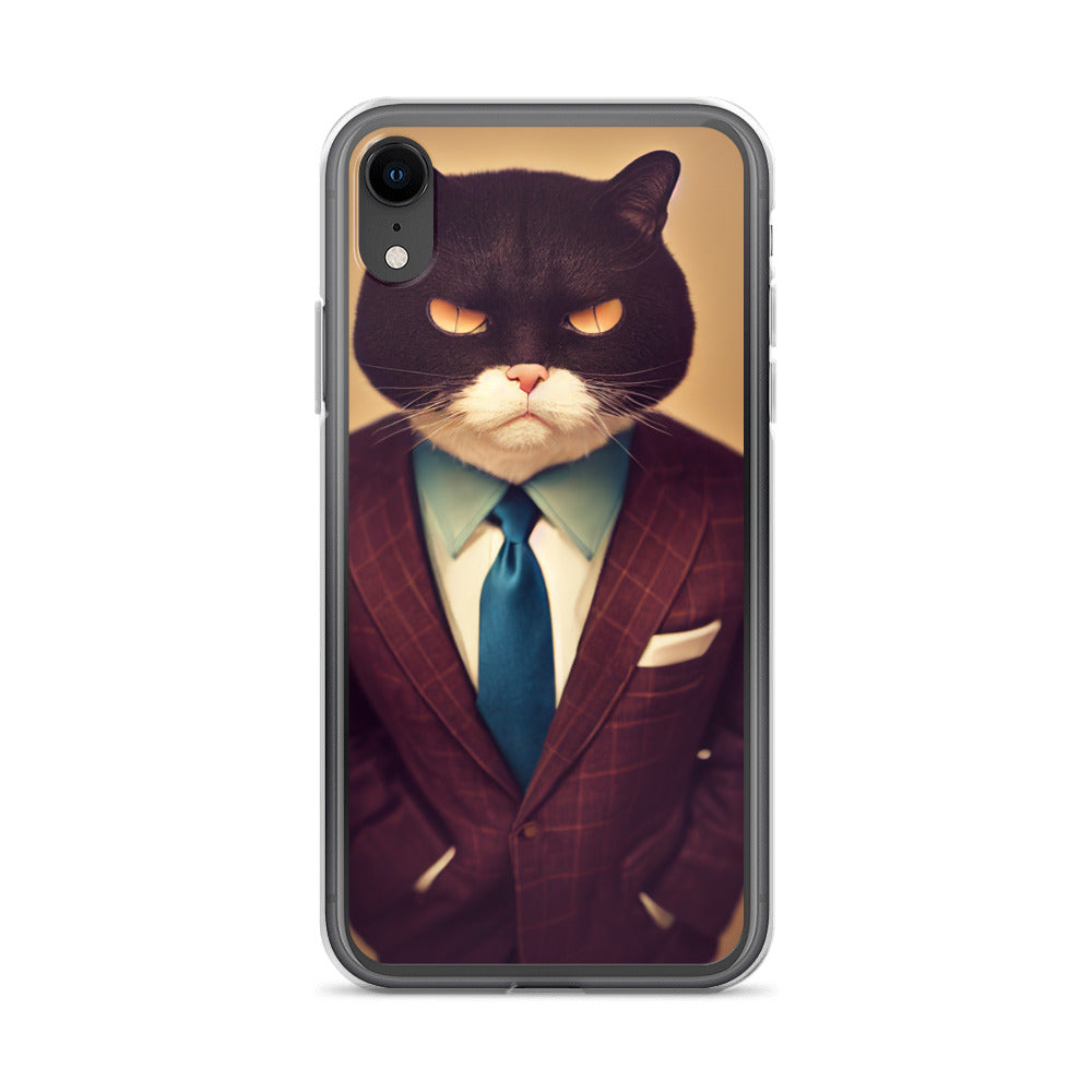 iPhone Case - Stern Business Cat Boss