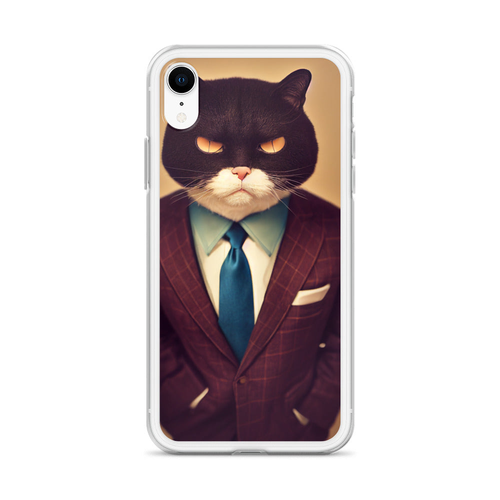 iPhone Case - Stern Business Cat Boss