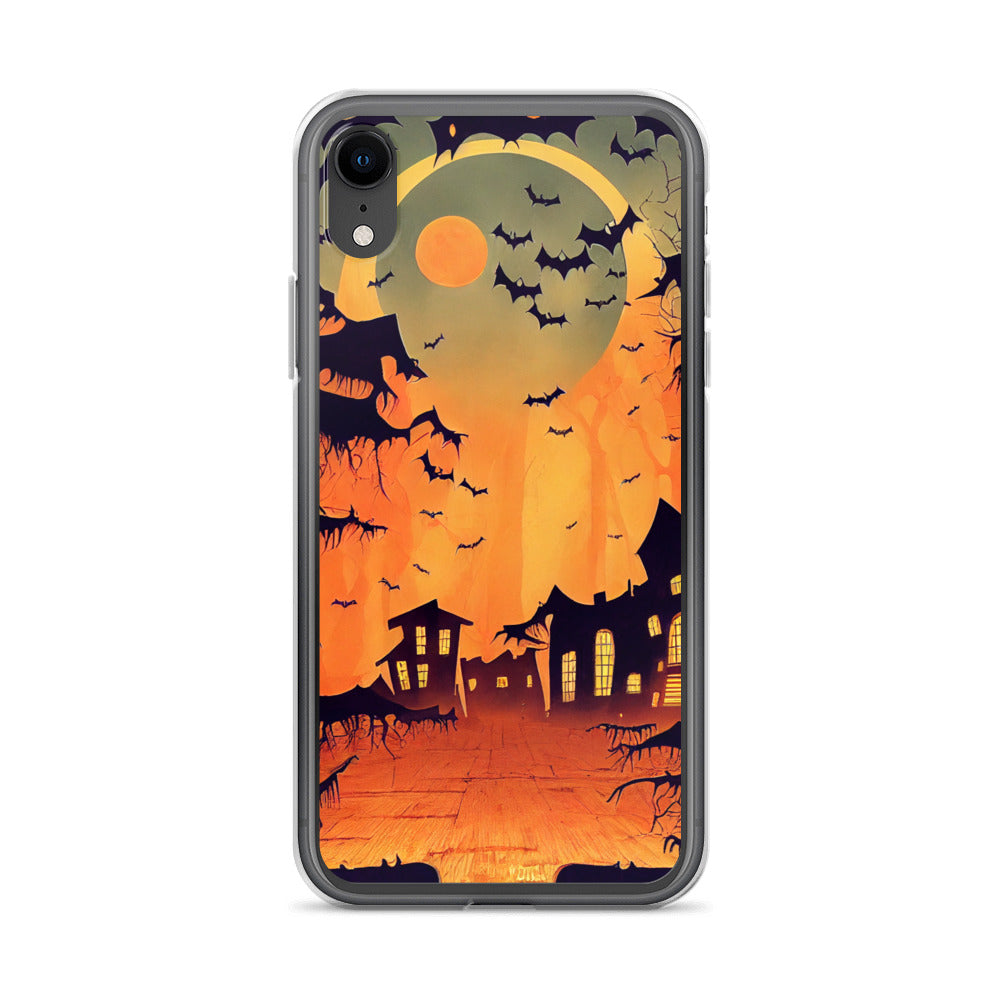 iPhone Case - Orange Halloween Moon