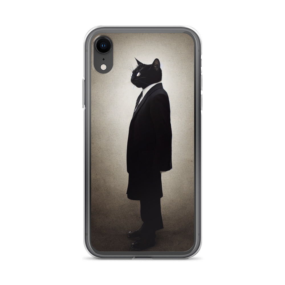 iPhone Case - Side Profile of Business Cat Boss