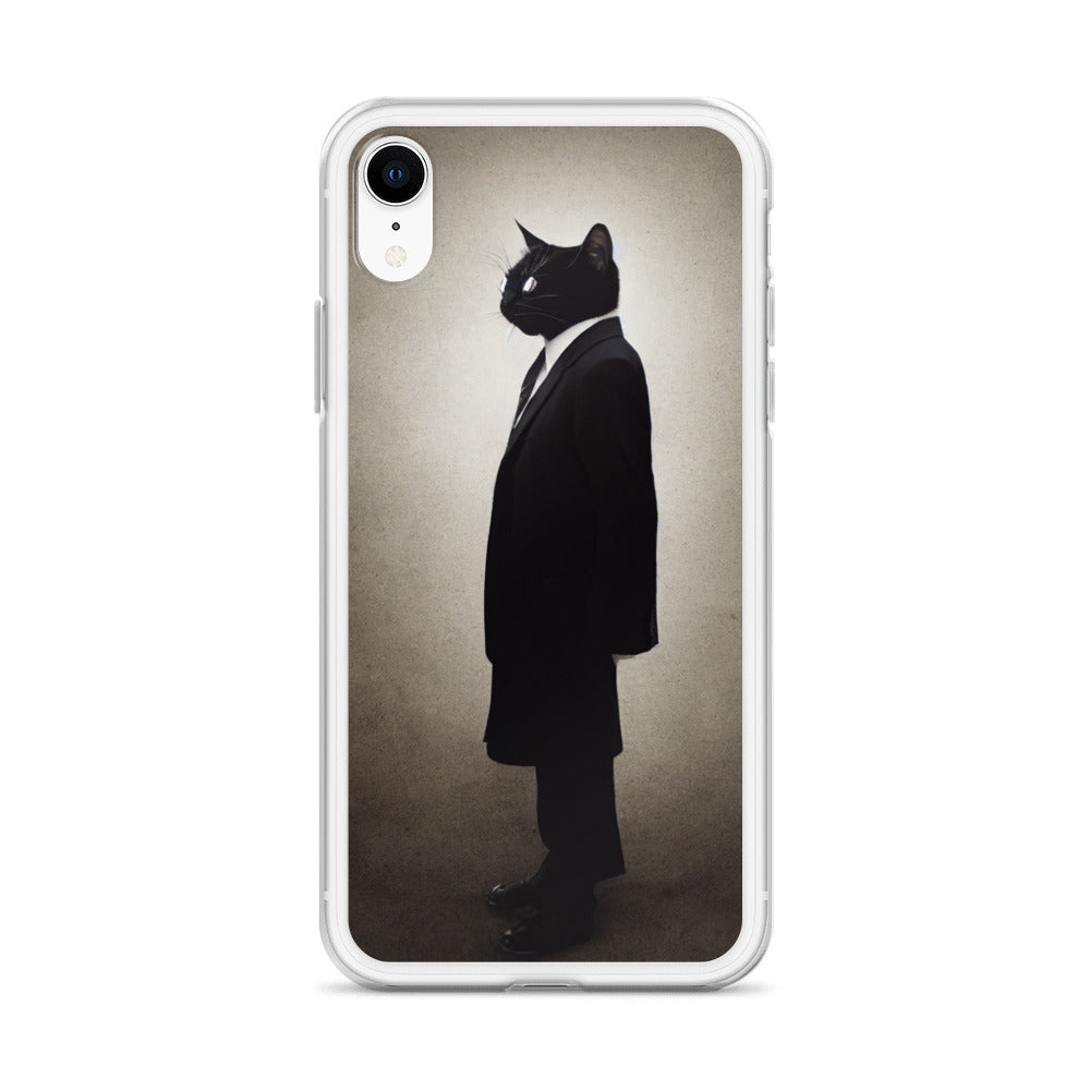 iPhone Case - Side Profile of Business Cat Boss