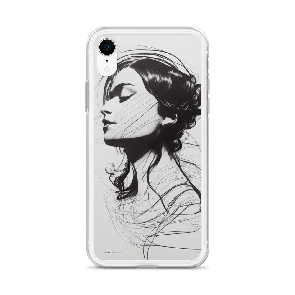 iPhone Case - Line Drawing of Woman's Profile