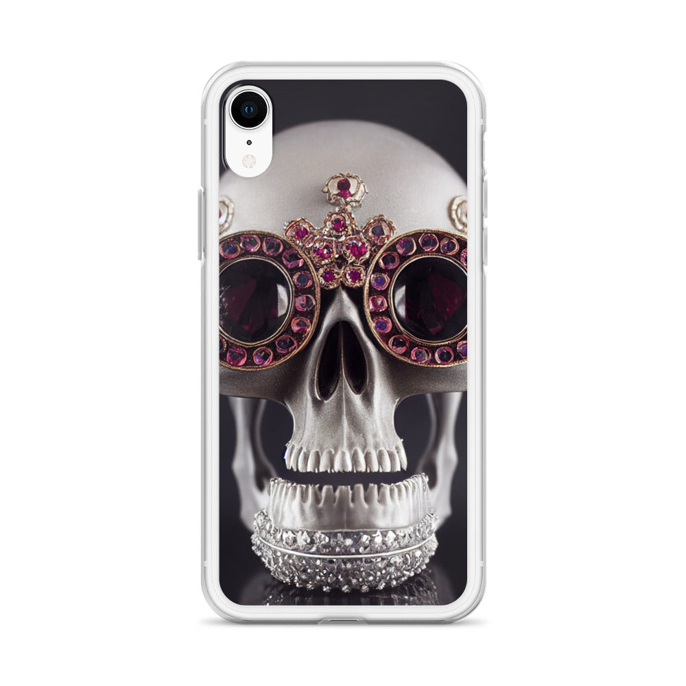 iPhone Case - Ornate Ruby Eyed Skull