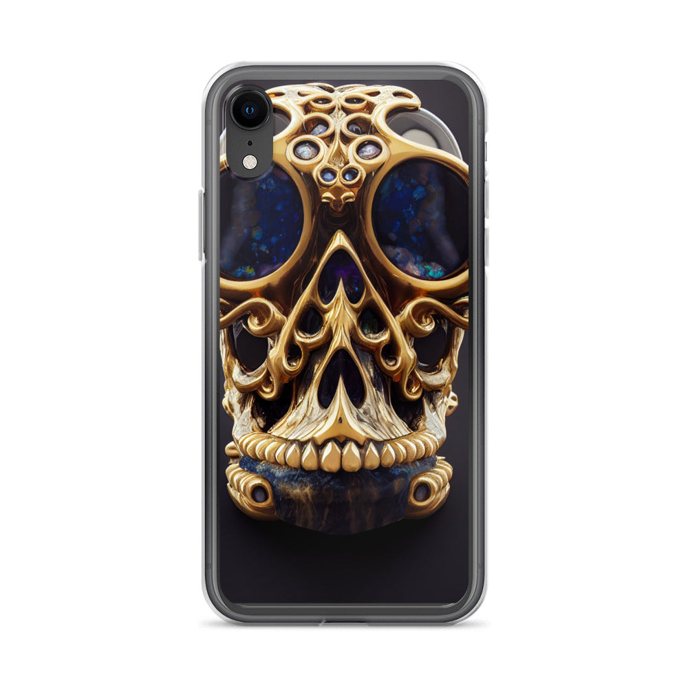 iPhone Case - Agate and Golden Skull