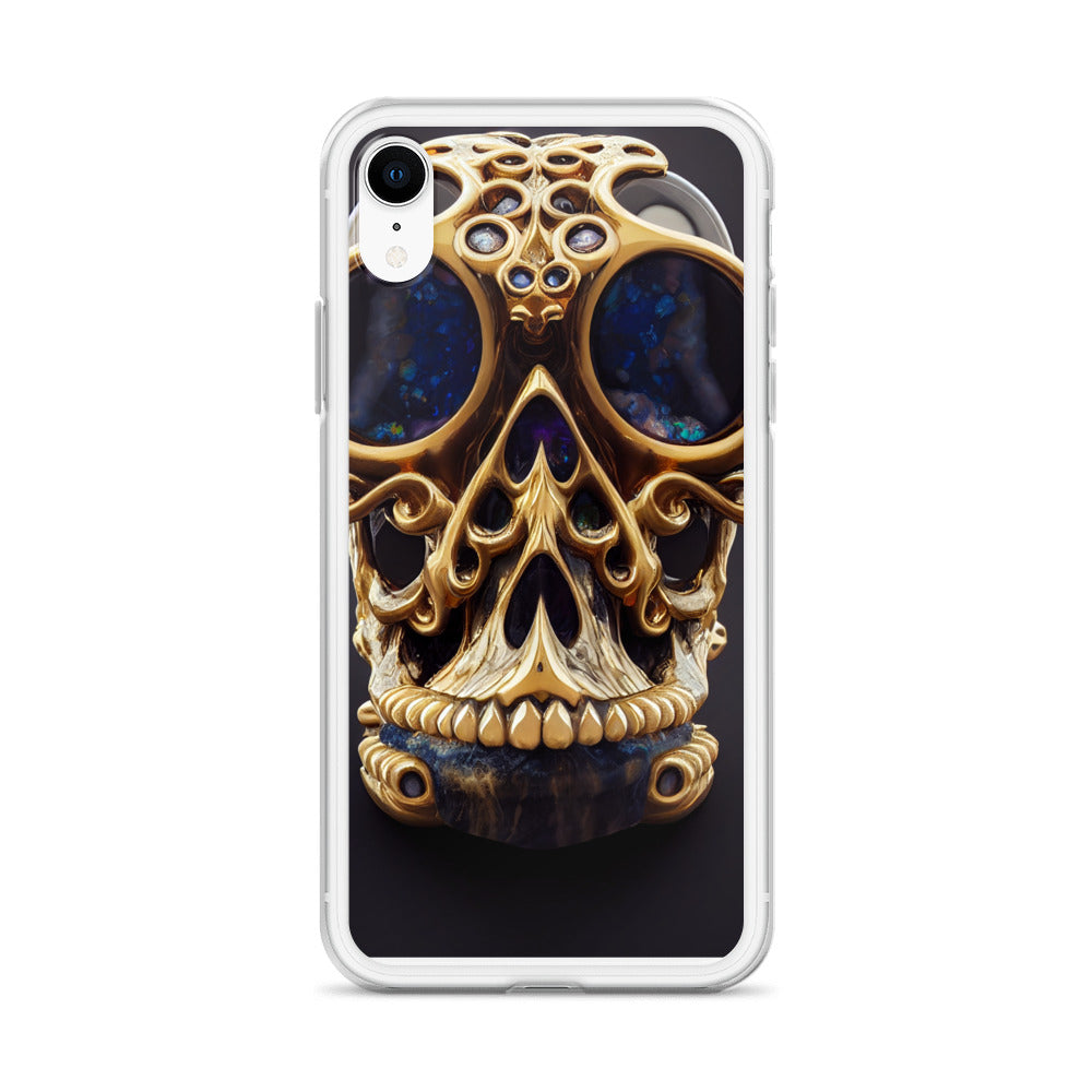 iPhone Case - Agate and Golden Skull