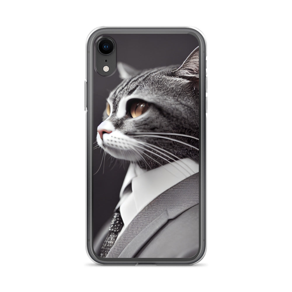 iPhone Case - Dapper Business Cat Boss