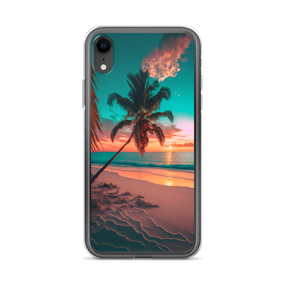 iPhone Case - Beach Life - Palm Tree at Sunset