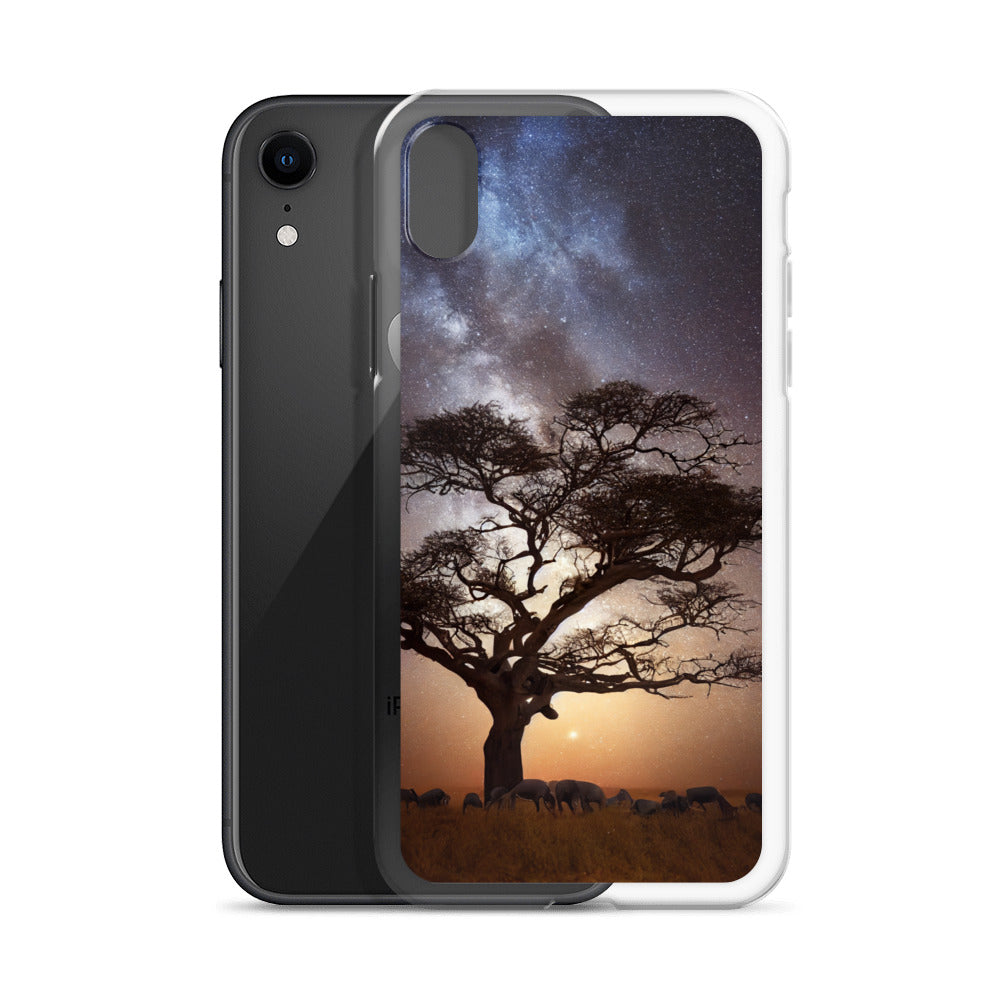 iPhone Case - African Vista - Acacia Under the Milky Way