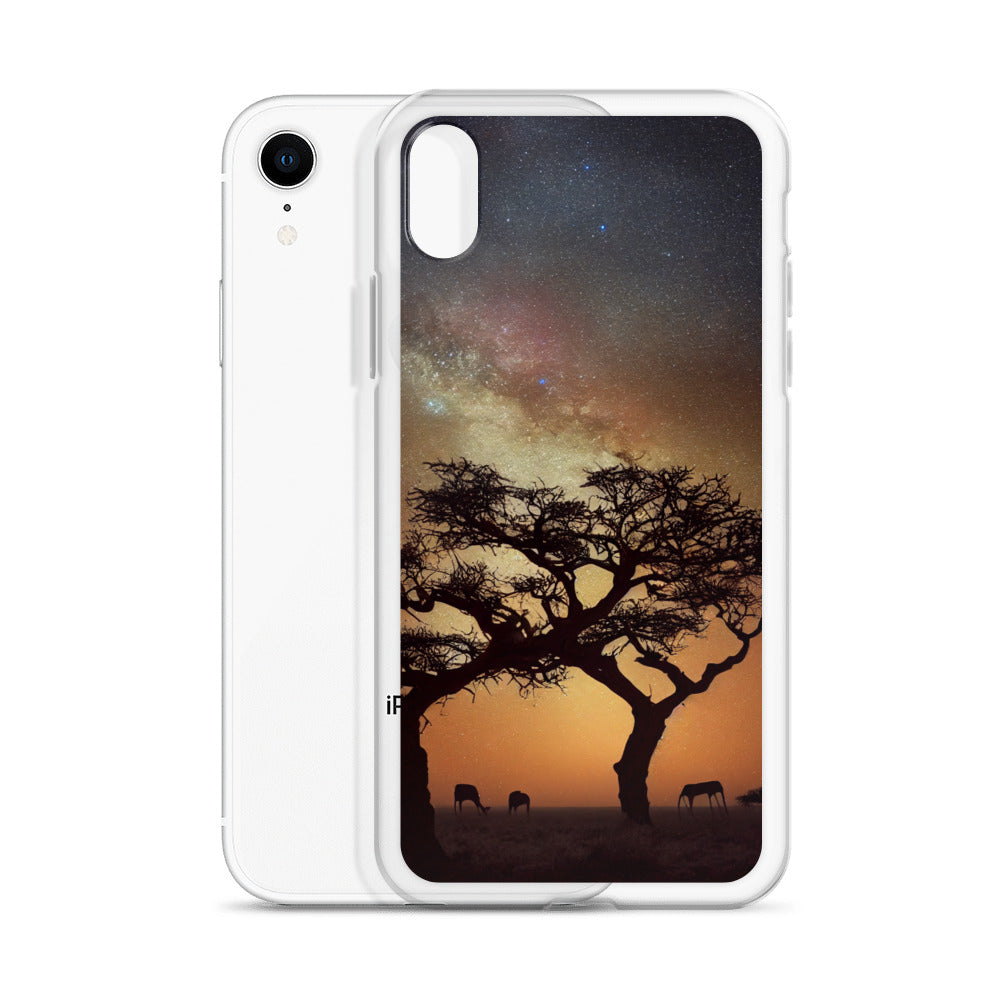 iPhone Case - African Vista - Acacia Under the Milky Way