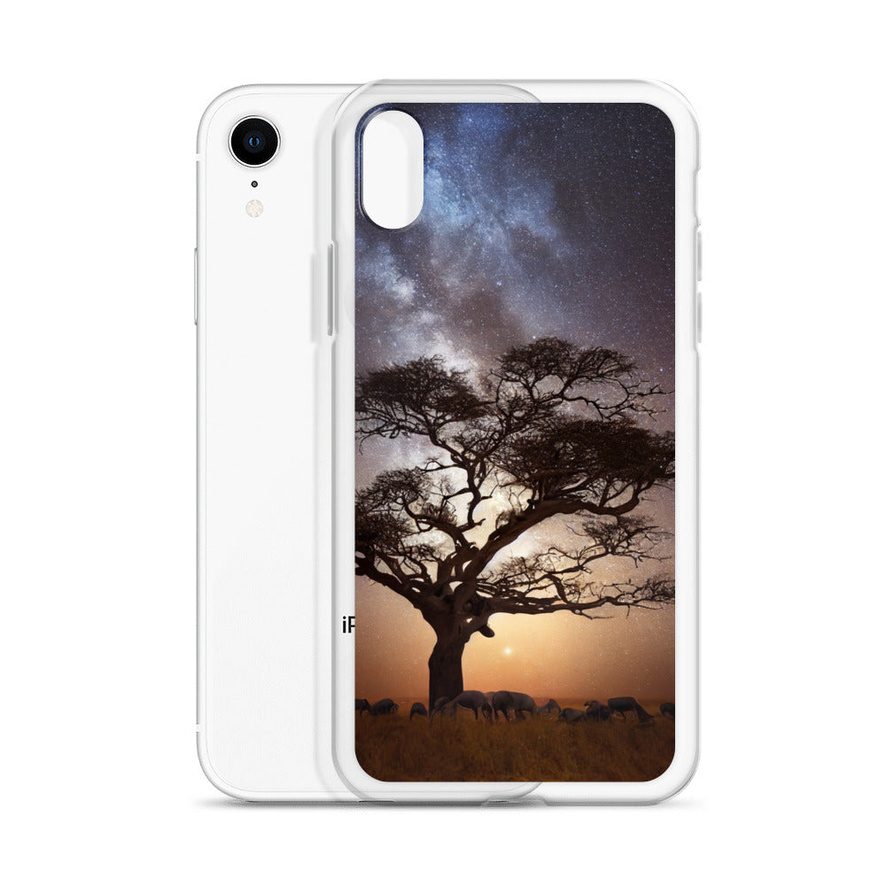 iPhone Case - African Vista - Acacia Under the Milky Way