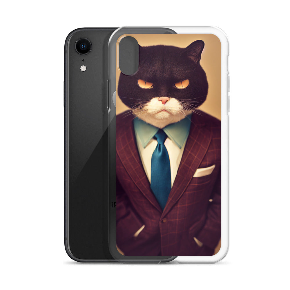 iPhone Case - Stern Business Cat Boss