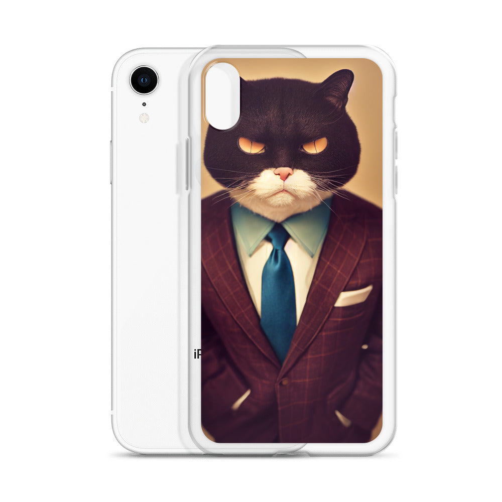 iPhone Case - Stern Business Cat Boss