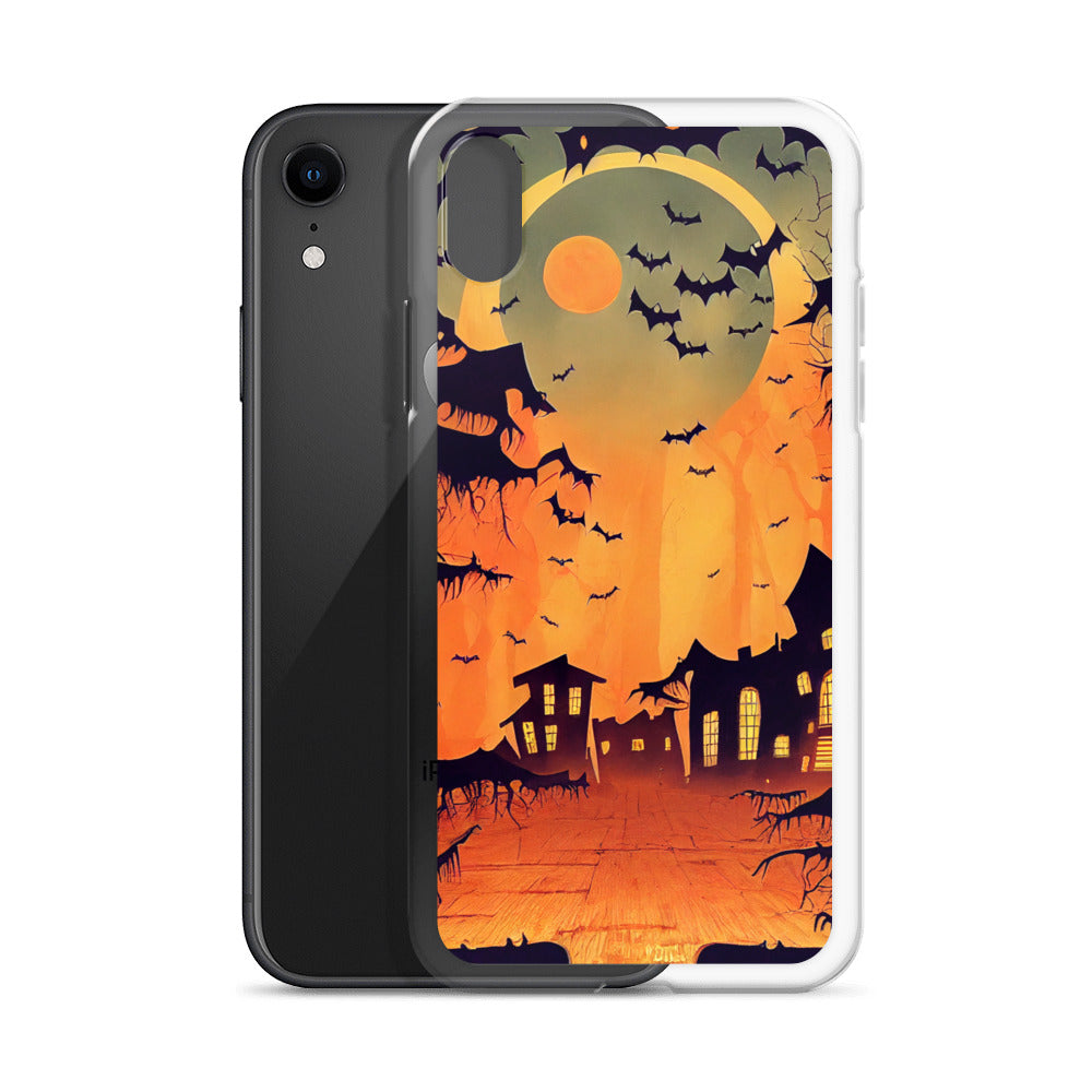 iPhone Case - Orange Halloween Moon