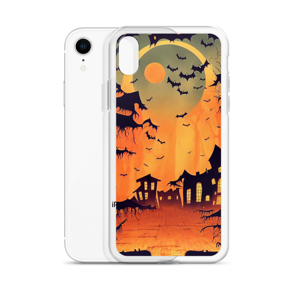 iPhone Case - Orange Halloween Moon