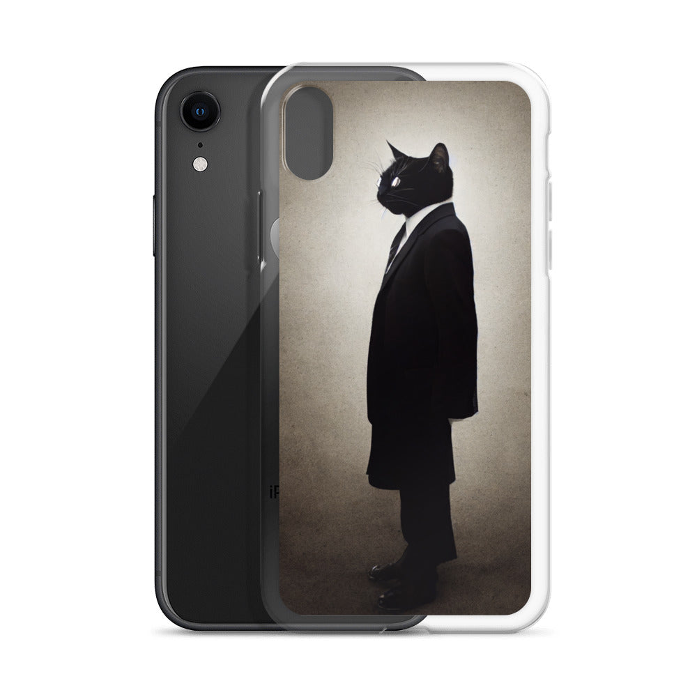 iPhone Case - Side Profile of Business Cat Boss