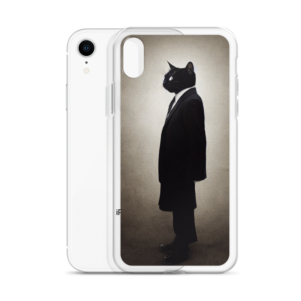 iPhone Case - Side Profile of Business Cat Boss