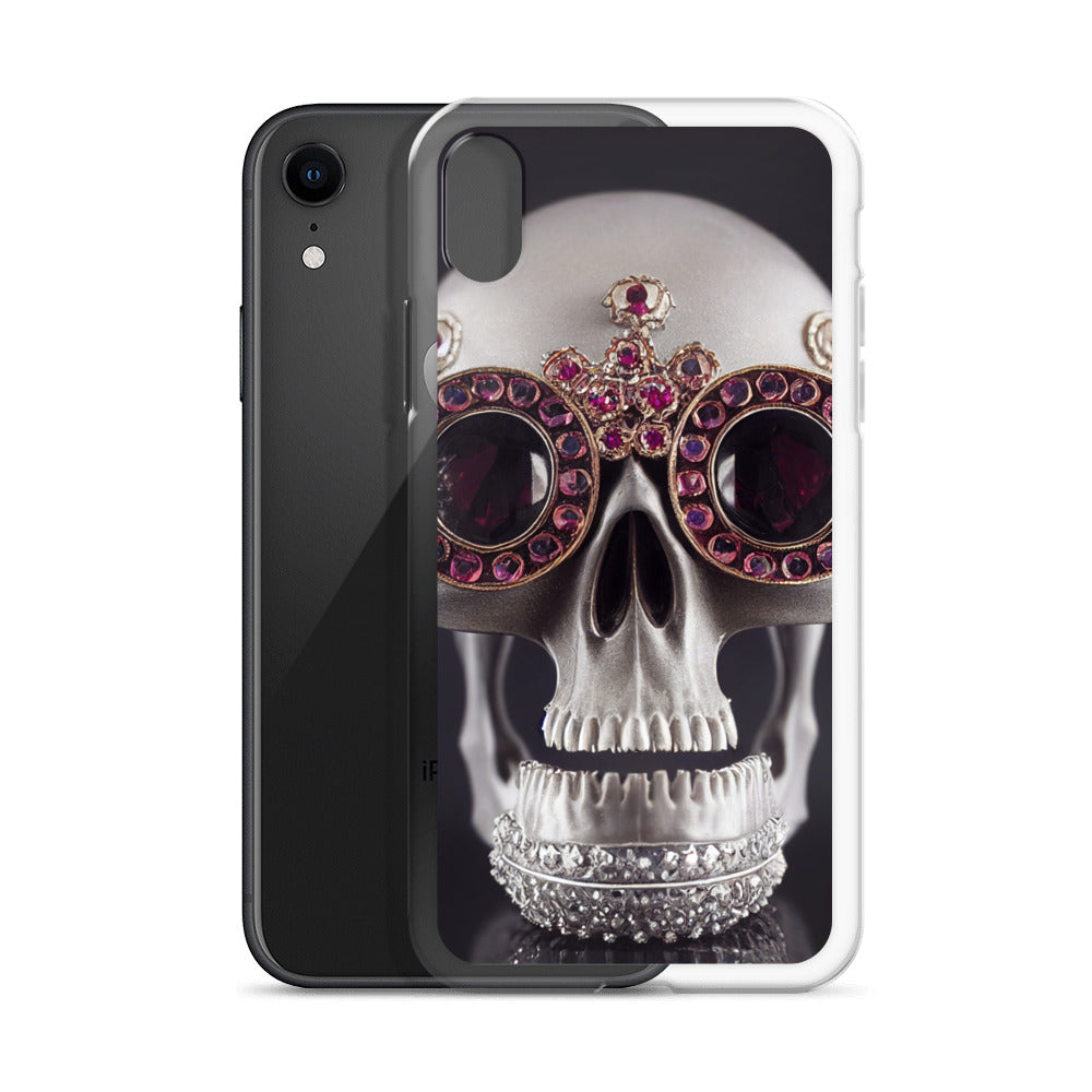 iPhone Case - Ornate Ruby Eyed Skull