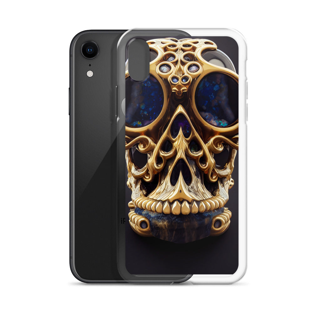 iPhone Case - Agate and Golden Skull