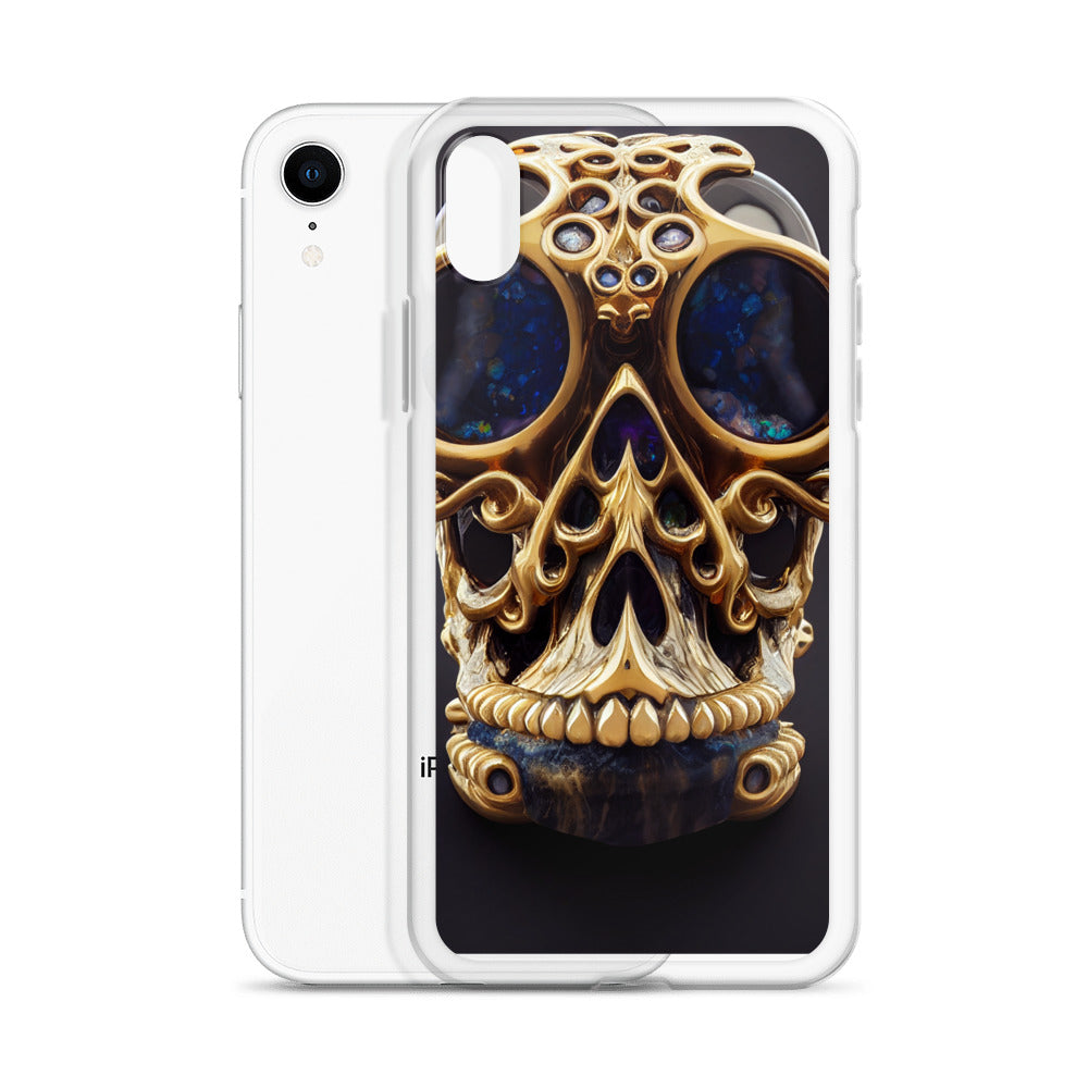 iPhone Case - Agate and Golden Skull