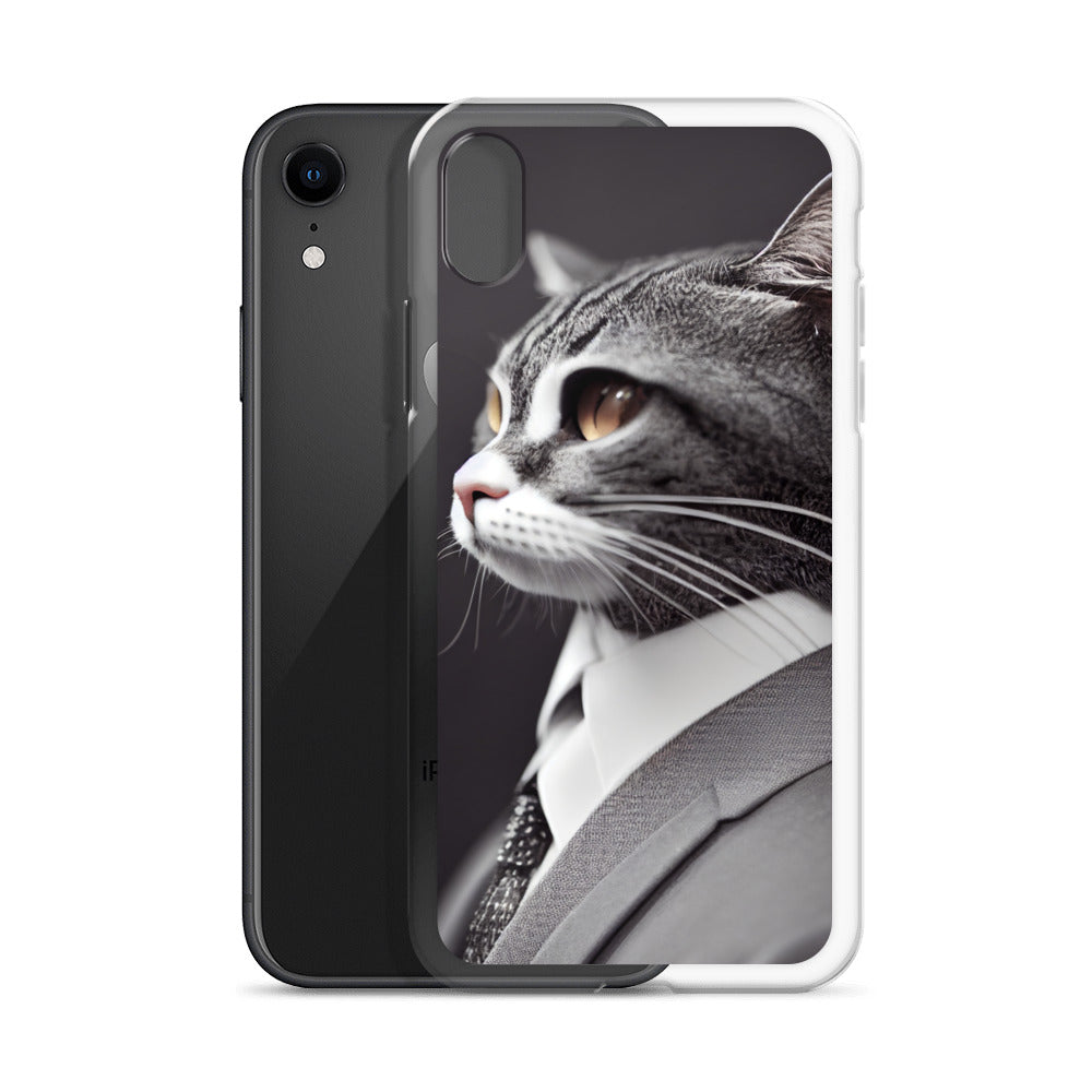 iPhone Case - Dapper Business Cat Boss