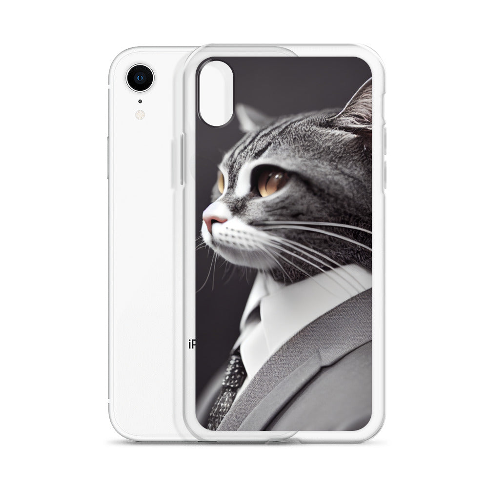 iPhone Case - Dapper Business Cat Boss