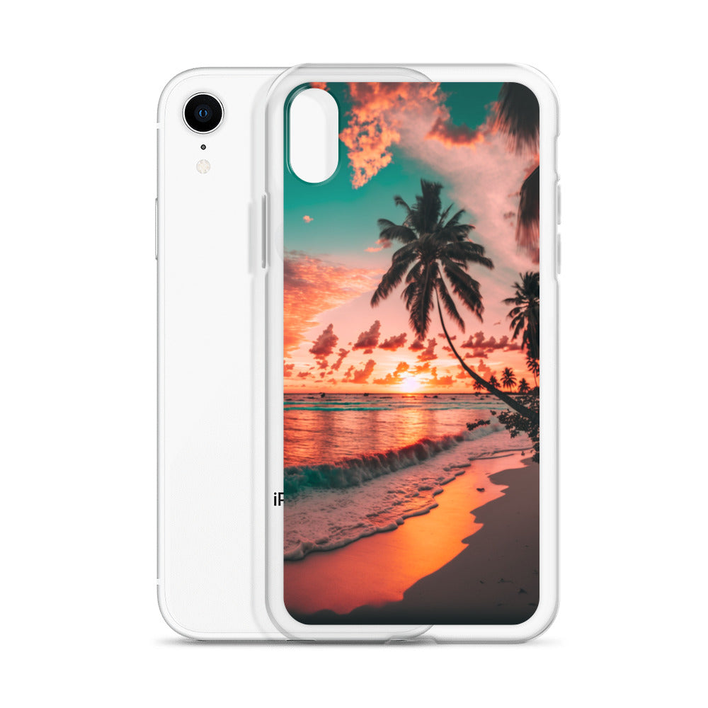 iPhone Case - Beach Life - Palm Tree at Sunset