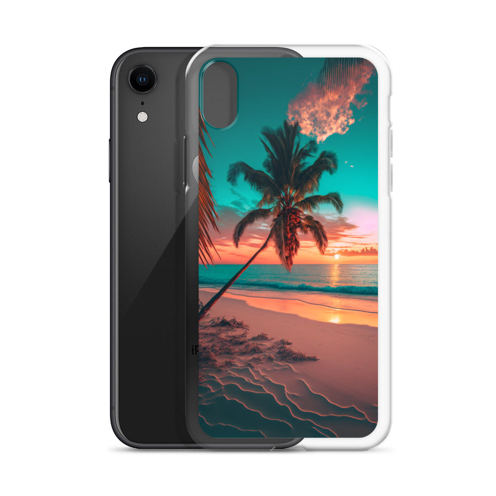 iPhone Case - Beach Life - Palm Tree at Sunset